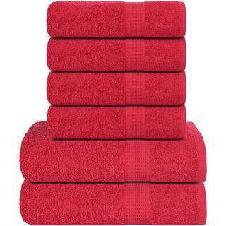 Håndklæder 360 G/M2 100 % Bomuld Æblegrøn - Rød
