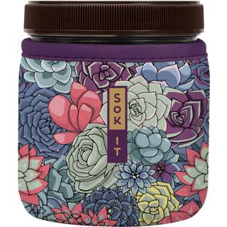 Sok It Ice Cream Sok Isoleret Neoprene Cover (Succulents passer til Talenti Ice Cream Pints)