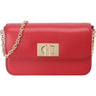Furla 1927 Mini Crossover taske mørkerød