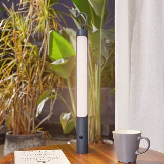 Lindby LED genopladelig lampe Kompis, antracit, dæmpbar, IP54