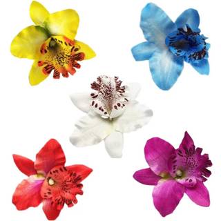 YSSZAM 5 stk Hawaiian Flower Hair Clip til Kvinder Piger Mode Bohemian Blomster Hrtilbehr til Dancer Brude Bryllup Strandfest