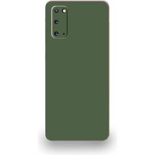 Mightyskins Skin til Samsung Galaxy S20 - Solid Olive | Beskyttende holdbar og unik vinylm?rkatindpakningsd?ksel | Let at anvende Fjern og skift