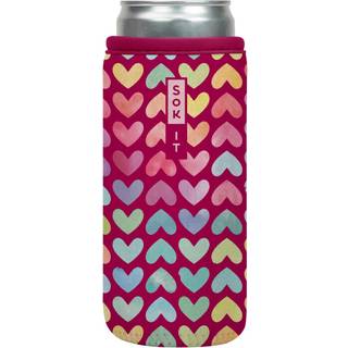 Sok det kan sok muffe til øl & soda isoleret neopren dækning (hjertestrenge 12 oz slank kan ærme)