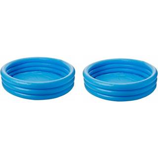 Intex - oppustelig swimmingpool (45 """" med 10 """") (Crystal Blue) (2 Pack)