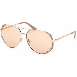 Guess Kvinde GU00219 58E Solbriller Metal Beige Brun Pilot Normal