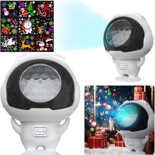 LED-laserprojektor BN-1223 / Juleprojektor med bevægelige motiver / Dekorativ USB-belysning