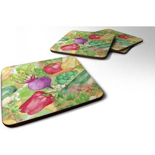 """" Caroline's Treasures Watercolor Grøntsager Farm to Table Decorative Coasters 3.5 Multicolor """"