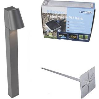 Moderne stående udendørslampe antracit inkl. LED - Uma
