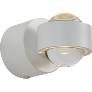 Design væglampe hvid inkl. LED IP44 - Lens