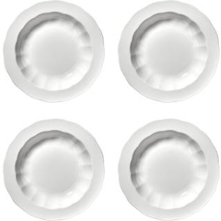 Serax Silhouette dyb tallerken S Ø21,5 cm 4 stk White