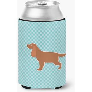 """" Caroline's Treasures English Cocker Spaniel Checkerboard Blue Can eller Bottle Hugger BB3712CC kan hugger flerfarvet """"