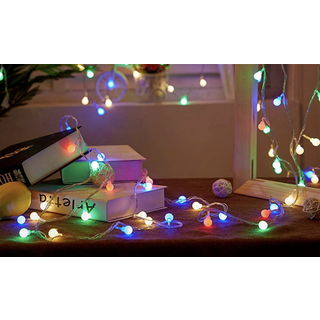 Solcelle Lyskæde 30 LED med Multifarvet Lys