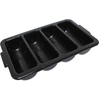 Thunder Group PLFCCB001B 4-Compartment Cutlery Box sort