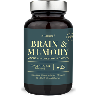 Nordbo Brain &amp; Memory Magnesium 90 kap
