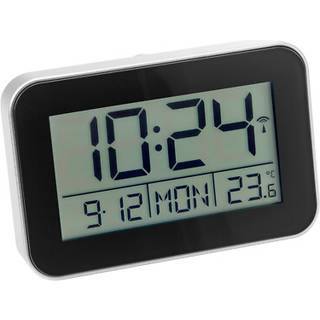 Atlanta 1802/19 Digital-Funkwecker Silberfarben