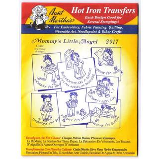 Mommys lille engel -tante Martha's Hot Iron Embroidery Transfer