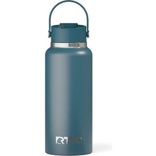 Rtic 32oz outback flaske isoleret rustfrit stål metal dobbeltvæg vakuumisulation keramisk foret lækagesikkert låg BPA-fri vandkolbe til vandretur