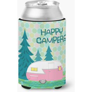 """" Caroline's Treasures Happy Campers Glamping Trailer CAN ELLER flaske Hugger Multicolor """"