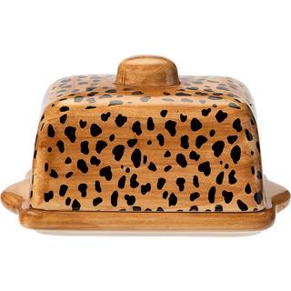 Håndmalet Smørskål Leopard
