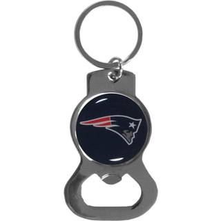 NFL Siskiyou Sports Fan Shop New England Patriots Bottle Opener Key Chain One Size Team Color Black