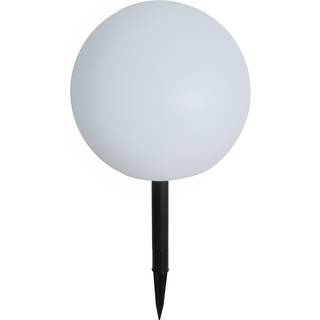 Udendørslampe hvid 30 cm inkl. LED IP44 solcelle RGBW - Ludger