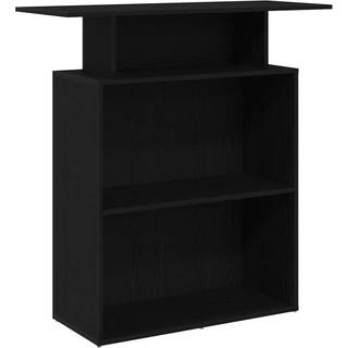 Receptionsskranke 100x40x104 Cm Konstrueret Træ - Sort