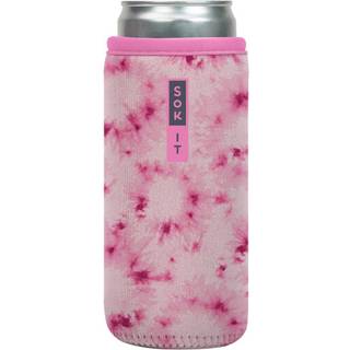 Sok det kan sok muffe til øl & soda isoleret neopren dækning (lyserød plask tie farvestof 12 oz slank kan ærme)