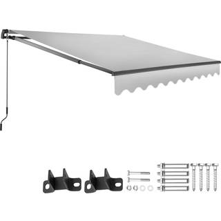 Markise Ornella med vægbeslag - 250 x 200 cm,lysegrå