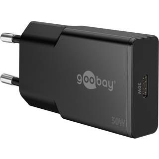 Goobay USB-C GaN lader slim, 30W, PD, Sort