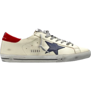 Golden Goose Super-Star Sneakers White/Blue/Red