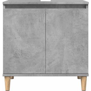 underskab til håndvask 58x33x60 cm konstrueret træ betongrå