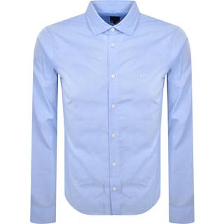 Armani Exchange Patterned Shirt Blue