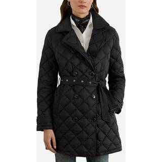 Lauren Ralph Lauren Lauren Ralph Lauren quiltet sort trenchcoat med bælte