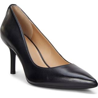 Lauren Ralph Lauren Lauren Ralph Lauren Lanette Leather Heel Court Shoes