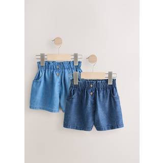 Next Blue Denim Shorts 2 Pack (3mths-7yrs) - 80-86cm (12-18 Months)