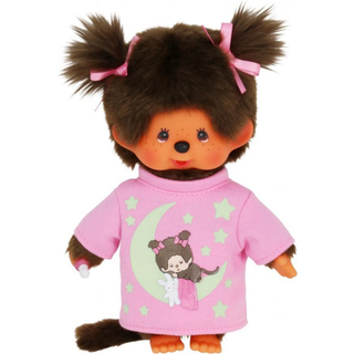 Monchhichi pige Glow in the Dark 20cm Monchhichi dukke 223732