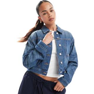 Back Logo Relaxed Lightweight Denim Jacket