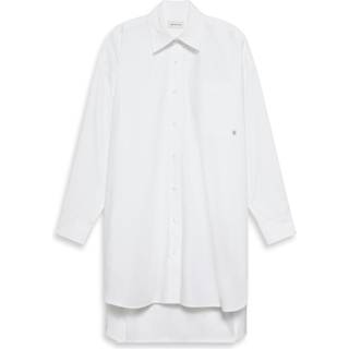 Cotton Relaxed Shirt Dress - White - S
