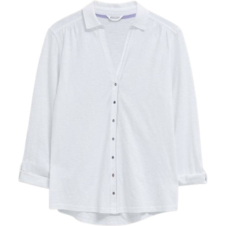White Stuff White Stuff 100% Bomuld Annie Jersey Skjorter - EU 38 (UK 10)