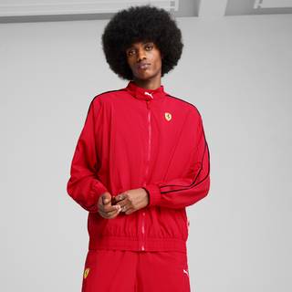 Men&#39;s Puma Scuderia Ferrari HP Race T7 Oversized Jacket, Red, Size XL, Clothing - Rosso Corsa - XL
