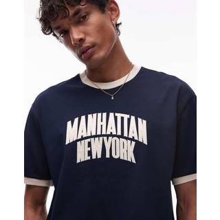 Varsity Logo Appliqué Relaxed Ringer T-Shirt