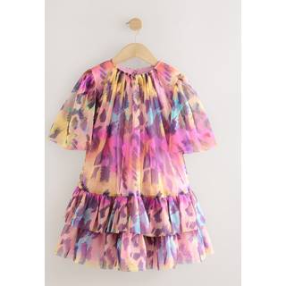 Next Rainbow Animal Tiered Mesh Dress (3-16yrs) - 140cm (10 Years)