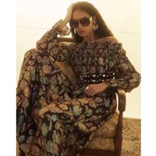 River Island River Island Printed Bardot Maxikjole - medium