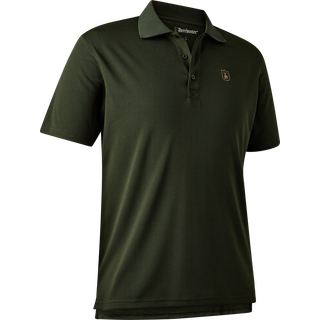 Deerhunter Climate Polo Shirt 37.5 Technology Polo-shirt Herrer størrelse M farve olivengrøn/sort
