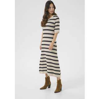 Cream Crdela Zigzag Dress Kjoler 10613931 Birch And Black Stripe (SMALL)