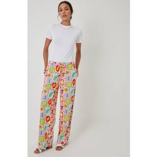 Threadbare Threadbare Red Jersey Wide Leg Trousers