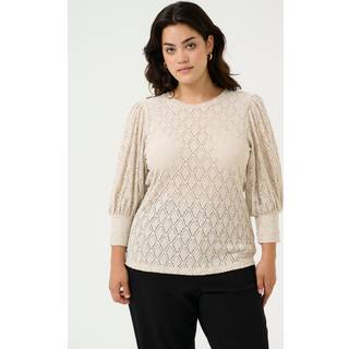 Kaffe Curve Kctia Lace Blouse Bluser 10583143 Feather Gray (LARGE)