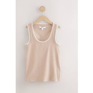 Next Contast Knit Trim Scoopneck Ærmeløs Tank Vest Top
