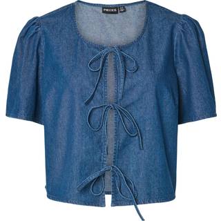 Pctenim Tie Denim Top