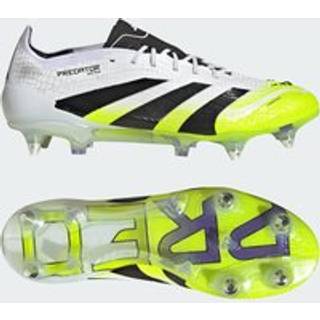 Predator Elite-støvler til blødt underlag - Cloud White / Core Black / Lucid Lemon - 44 2/3